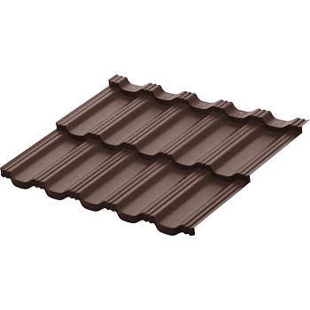 Металлочерепица Гётеборг модульная XXL 0.5мм Rooftop Бархат (Rooftop Matte) Россия RAL 8017 0.865м Aquasystem, заказать, купить, стоимость, доставка, цена, москва