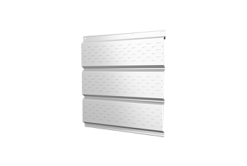 Софит металлический полная перфорация 0,5 Satin с пленкой RAL 9003 сигнальный белый, заказать, купить, стоимость, доставка, цена, москва