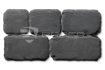 Тротуарная плитка BRAER Ривьера, Серый, 60 мм