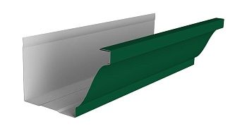 Желоб прямоугольный Vortex Lite 130мм 3м PE RAL 6005 зеленый мох купить в Москве цена с доставкой в Фелиз Хаус