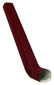 Труба прямоугольная с коленом Vortex 3м RAL 3005 купить в Москве цена с доставкой в Фелиз Хаус