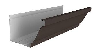Желоб прямоугольный Vortex Lite 130мм 3м PE RR 32 темно-коричневый купить в Москве цена с доставкой в Фелиз Хаус