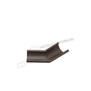 Угол желоба наружный МЕТАЛЛ ПРОФИЛЬ Foramina Freeze D125 DarkBrown купить в Москве цена с доставкой в Фелиз Хаус