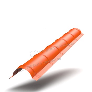 Планка конька круглого R110х2000 NormanMP (ПЭ-01-2004-0.5), заказать, купить, стоимость, доставка, цена, москва