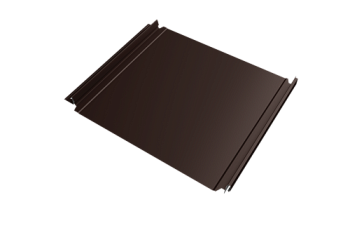 Кликфальц Double Pro Grand Line 0,45 PE с пленкой на замках RAL 8017 шоколад, заказать, купить, стоимость, доставка, цена, москва