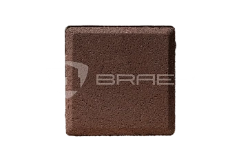 Тротуарная плитка BRAER Лувр, Коричневый, 100х100 мм, 60 мм
