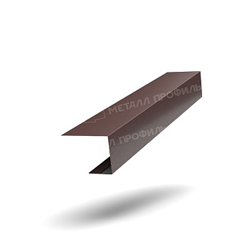 Планка завершающая FASTCLICK 50х38х3000 (VikingMP E-20-8019-0.5), заказать, купить, стоимость, доставка, цена, москва