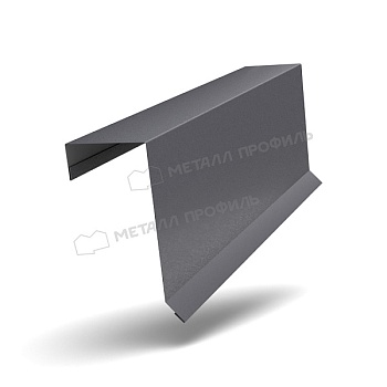 Планка торцевая кровельная FASTCLICK 65х130х2000 (VALORI-20-Grey-0.5), заказать, купить, стоимость, доставка, цена, москва