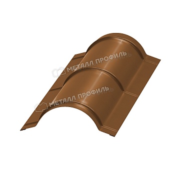 Планка конька круглого R110х2000 (PURMAN-20-Argillite-0.5), заказать, купить, стоимость, доставка, цена, москва