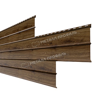 Сайдинг МЕТАЛЛ ПРОФИЛЬ Lбрус-XL-В-14х335 (ECOSTEEL_MA-12-Античный Дуб-0.45), заказать, купить, стоимость, доставка, цена, москва