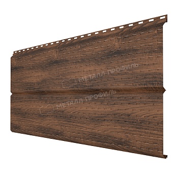 Софит МЕТАЛЛ ПРОФИЛЬ перфор. Lбрус-XL-14х335 (ECOSTEEL_MA-01-МореныйДуб-0.5), заказать, купить, стоимость, доставка, цена, москва