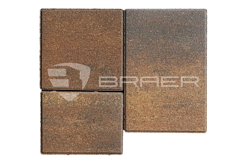 Тротуарная плитка BRAER Старый город Венусбергер, Color Mix Мальва, 40 мм