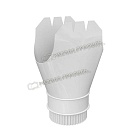 Воронка выпускная МЕТАЛЛ ПРОФИЛЬ ПРОЕКТ D185х150 Ral 9003