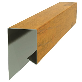 Планка завершающая сложная 30х25х3000 (ECOSTEEL_T-01-Сосна-0.5), заказать, купить, стоимость, доставка, цена, москва