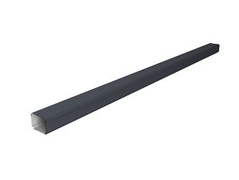 Труба гофрированная Vortex Lite 76х102х3000мм PE RAL 7024 мокрый асфальт купить в Москве цена с доставкой в Фелиз Хаус