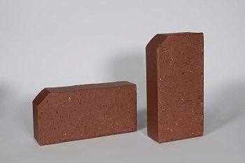 Клинкер для бордюра ЛСР тёмно-красный, 200×100×50 мм