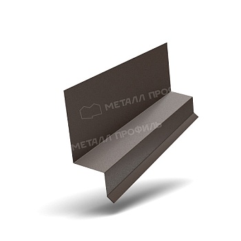 Планка отлива верхнего FASTCLICK 35х25х3000 (VALORI-20-DarkBrown-0.5), заказать, купить, стоимость, доставка, цена, москва