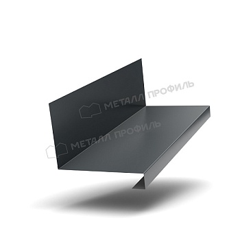 Планка примыкания нижняя к трубе FASTCLICK 150х200х2000 NormanMP (ПЭ-01-7016-0.5), заказать, купить, стоимость, доставка, цена, москва