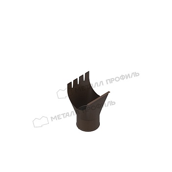 Воронка выпускная МЕТАЛЛ ПРОФИЛЬ Foramina Freeze D125/100 DarkBrown купить в Москве цена с доставкой в Фелиз Хаус