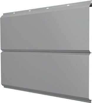 Софит металлический ЭкоБрус новый Grand Line без перфорации 0,45 ПЭ с пленкой RAL 9006 бело-алюминиевый, заказать, купить, стоимость, доставка, цена, москва