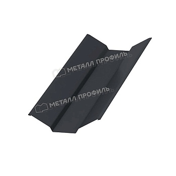 Планка ендовы верхняя 76х76х2000 (VALORI-20-Grey-0.5), заказать, купить, стоимость, доставка, цена, москва