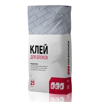 Клей для газобетонных блоков ЛСР, 25 кг