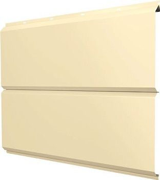 Софит металлический ЭкоБрус новый Grand Line без перфорации 0,45 Drap ТХ с пленкой RAL 1015 светлая слоновая кость, заказать, купить, стоимость, доставка, цена, москва