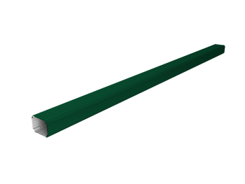 Труба гофрированная Vortex в2 матовый 76х102х3000мм RAL 6005 зеленый мох купить в Москве цена с доставкой в Фелиз Хаус