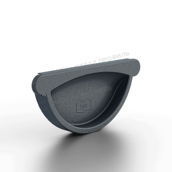 Заглушка желоба МЕТАЛЛ ПРОФИЛЬ Foramina Freeze D125 Grey купить в Москве цена с доставкой в Фелиз Хаус