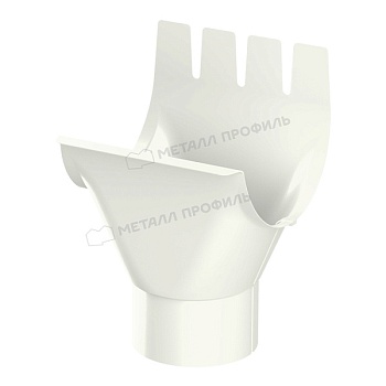 Воронка выпускная МЕТАЛЛ ПРОФИЛЬ Foramina PUR D125/100 Ral 9010 купить в Москве цена с доставкой в Фелиз Хаус