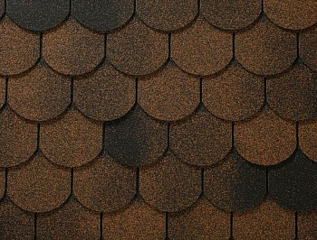 Гибкая черепица Ruflex Premium Ornami Медный отлив, заказать, купить, стоимость, доставка, цена, москва