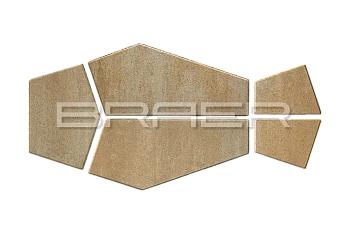 Тротуарная плитка BRAER Витраж, Color Mix Плато, 80 мм