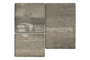 Тротуарная плитка BRAER Старый город Венусбергер, Color Mix Туман, 40 мм