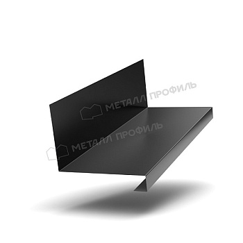 Планка примыкания нижняя к трубе FASTCLICK 150х200х2000 NormanMP (ПЭ-01-9005-0.5), заказать, купить, стоимость, доставка, цена, москва