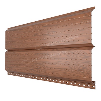 Софит МЕТАЛЛ ПРОФИЛЬ Lбрус-15х240 (ECOSTEEL-01-МореныйДуб-0.5), заказать, купить, стоимость, доставка, цена, москва