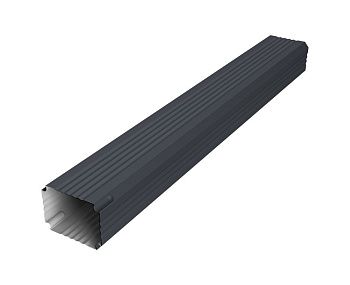 Труба гофрированная Vortex Lite 76х102х1000мм PE RAL 7024 мокрый асфальт купить в Москве цена с доставкой в Фелиз Хаус