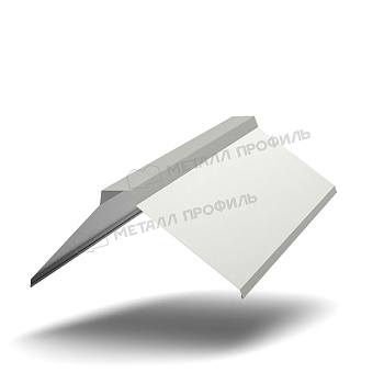 Планка конька плоского 155х155х2000 NormanMP (ПЭ-01-9010-0.5), заказать, купить, стоимость, доставка, цена, москва