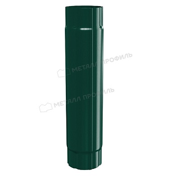 Труба соединительная МЕТАЛЛ ПРОФИЛЬ Foramina PUR D100х1000 Ral 6005 купить в Москве цена с доставкой в Фелиз Хаус