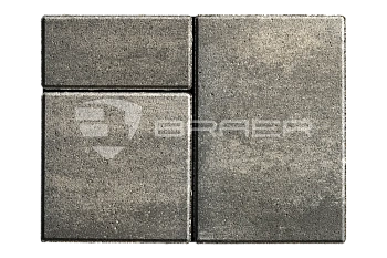 Тротуарная плитка BRAER Старый город Ландхаус, Color Mix Туман, 60 мм