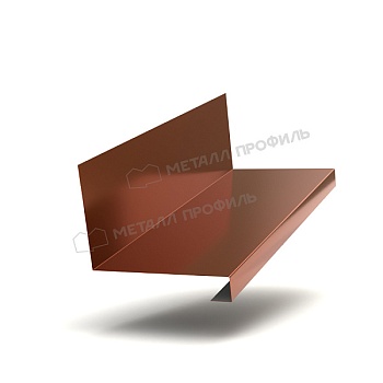 Планка примыкания нижняя к трубе FASTCLICK 150х200х2000 (PURMAN-20-Argillite-0.5), заказать, купить, стоимость, доставка, цена, москва