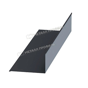 Планка примыкания верхняя 250х147х2000 (VALORI-20-Grey-0.5), заказать, купить, стоимость, доставка, цена, москва