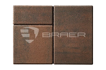 Тротуарная плитка BRAER Старый город Ландхаус, Color Mix Закат, 60 мм