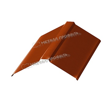 Планка конька плоского 150х150х2000 (AGNETA-20-Copper\Copper-0.5), заказать, купить, стоимость, доставка, цена, москва