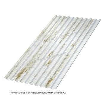 Профлист МЕТАЛЛ ПРОФИЛЬ С-21x1000-B (ECOSTEEL_MA-01-Беленый Дуб-0,5), заказать, купить, стоимость, доставка, цена, москва