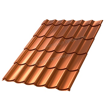 Металлочерепица МЕТАЛЛ ПРОФИЛЬ Ламонтерра-XL (AGNETA-03-Copper\Copper-0.5), заказать, купить, стоимость, доставка, цена, москва