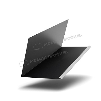 Планка примыкания верхняя к трубе FASTCLICK 250х240х2000 NormanMP (ПЭ-01-9005-0.5), заказать, купить, стоимость, доставка, цена, москва