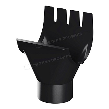 Воронка выпускная МЕТАЛЛ ПРОФИЛЬ PURMAN BLACK EDITION D125/100 Ral 9005 купить в Москве цена с доставкой в Фелиз Хаус