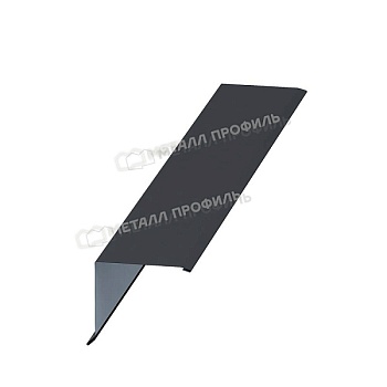 Планка торцевая 135х145х2000 (VALORI-20-DarkGrey-0.5), заказать, купить, стоимость, доставка, цена, москва