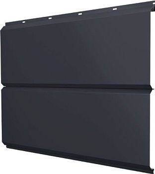 Софит металлический ЭкоБрус новый Grand Line без перфорации 0,45 Drap ТХ с пленкой RAL 7024 мокрый асфальт, заказать, купить, стоимость, доставка, цена, москва