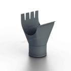 Воронка выпускная МЕТАЛЛ ПРОФИЛЬ Foramina Freeze D125/100 Grey
